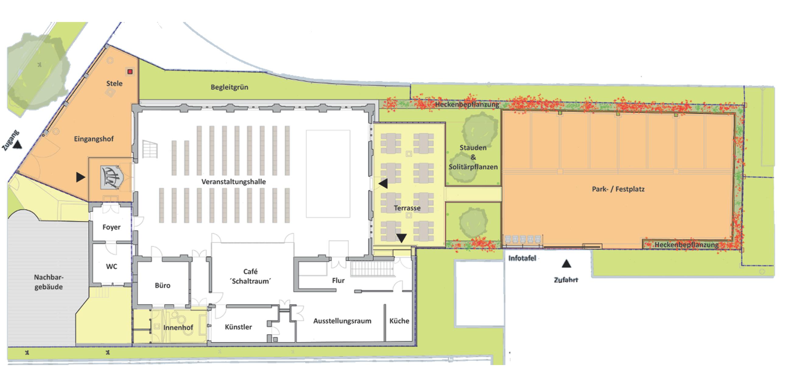 Lageplan Planung