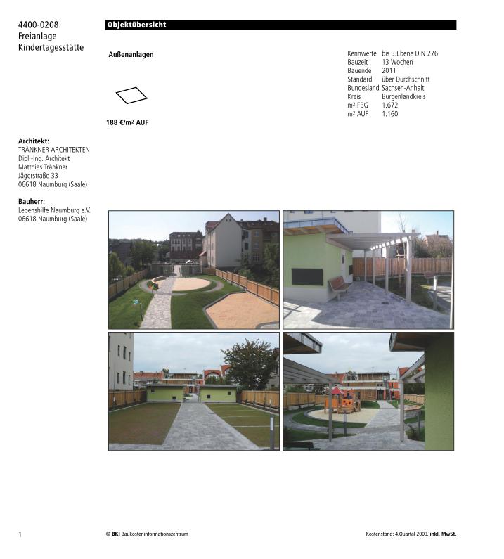 Veröffentlichung BKI Baukosteninformationszentrum